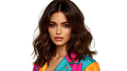 Stylized Fashion Portrait of a Woman