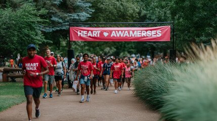 Community Heart Walk for Heart Health Awareness