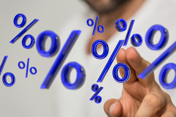 Finance, percentage, interest, discount, banking, investment, growth, economy, profit, savings,...