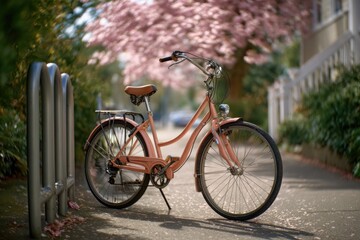 Fototapeta premium Wheel Bike Street No person Outdoors Scene