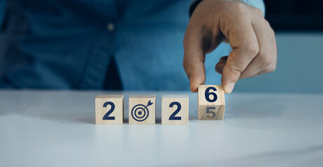 Business plan in new year 2026.Development to business success and achievement in 2026 year.New...