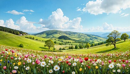 Obraz premium Purple flowers blooming in natural setting during springtime 