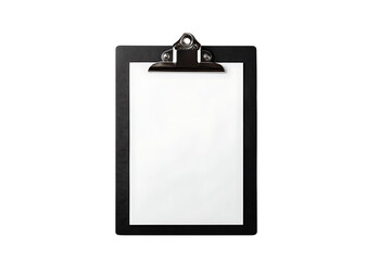 Blank clipboard mockup on black background