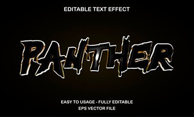Panther scratch text effect with wild bold style for jungle, beast, or animal attack theme