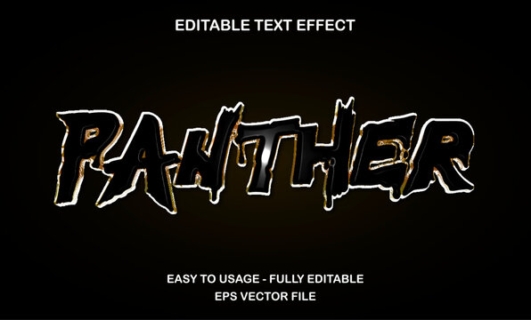 Panther scratch text effect with wild bold style for jungle, beast, or animal attack theme