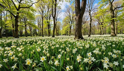 Purple flowers blooming in natural setting during springtime  