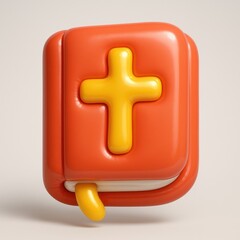 Obraz premium Colorful 3D Bible illustration