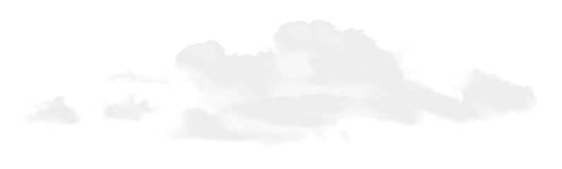 Realistic Isolated White Cloud