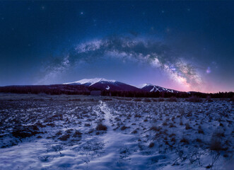 Milky way over the san francisco peaks