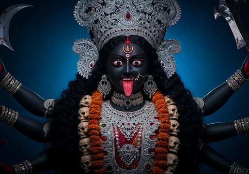 Powerful Depiction of Maa Kali &ndash; Wrath and Wisdom
