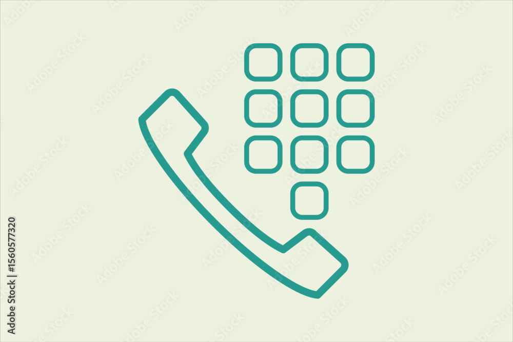 Poster call number icon. icon related to ui elements. suitable for web site, app, user interfaces,element, 
