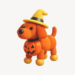 Cute Halloween dog illustration