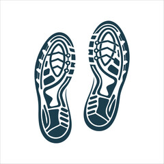 Tennis Shoe Sole Print Isolated Vector Tennis shoe print
