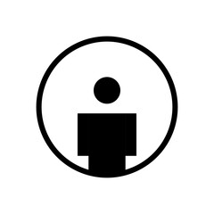 male toilet icon, male bathroom vector illustration