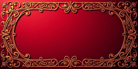 Elegant ornate circular frames, perfect for artwork & invitations, artwork showcase, decorative border