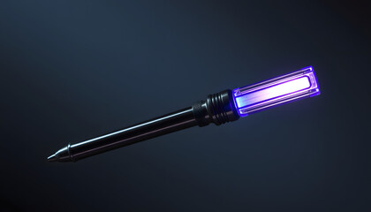 baton, Side lit. White tone