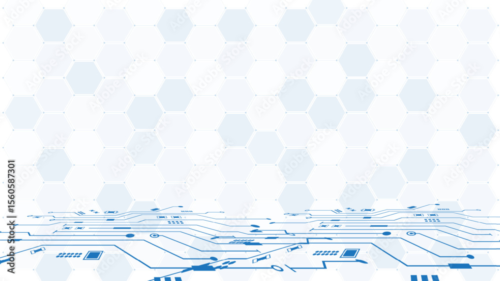 Poster abstract technological background with various technological elements. structure pattern technology 