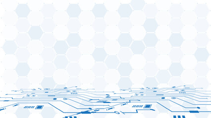 Abstract technological background with various technological elements. Structure pattern technology backdrop. Vector illustration.	