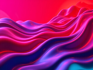 Fototapeta premium Dynamic fluid color gradient background, abstract KV main visual business PPT background