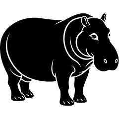 Fototapeta premium rhino vector illustration