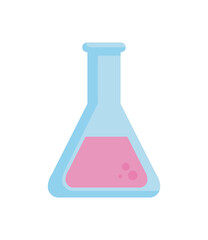 Line Chemistry Test Tube Icon for Experiments
