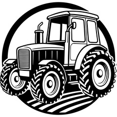 Fototapeta premium tractor vector illustration