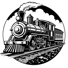 steam locomotive vector
