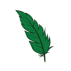 green leaves isolated on white background