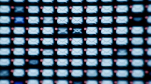 Email icons fading into nothingness