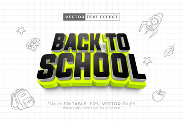 Back to School Text Effect