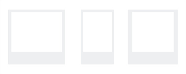 blank photo frames