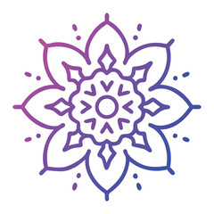 A highly detailed mandala artwork featuring symmetrical floral and geometric patterns, perfect for coloring books, meditation visuals, and artistic decor