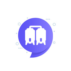 brewery vector icon with tanks