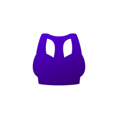 sport bra icon on white