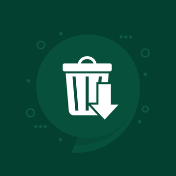 Reduce waste icon or pictogram