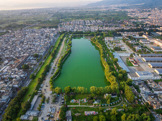 Overlooking the RV camping area in Dali old town