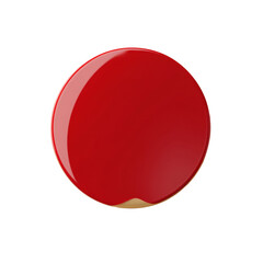 Glossy red circle on black background for design elements
