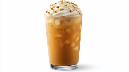 Iced Caramel Apple Crumble drink