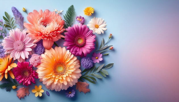 elegant floral illustration for mother s day showcasing colorful blooms against a soothing background ideal for expressing love and appreciation to mothers on their special day