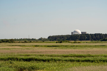 The Sizewell B nuclear power station on the coast of Suffolk, UK