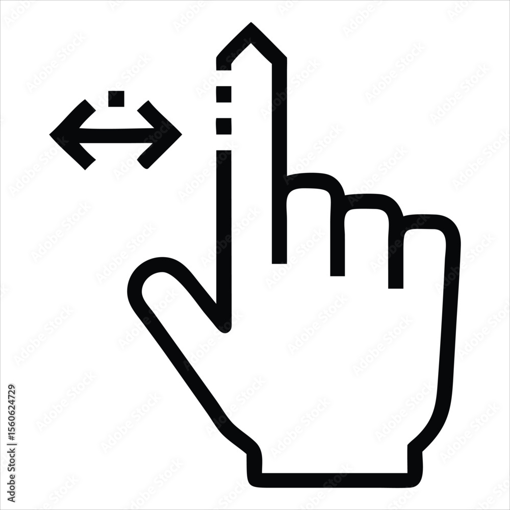 Poster digital cursor hand clicking a stylized computer mouse with a pixelated arrow isolated on white back