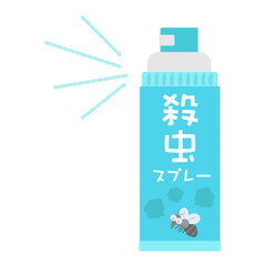 殺虫スプレー　殺虫剤　イラスト