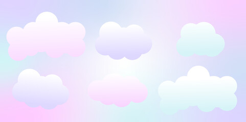 Light transparent clouds over a gradient sky.