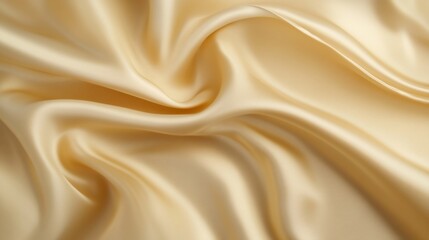 Obraz premium Luxurious cream silk fabric draped