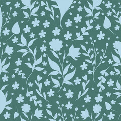Garden Style Flower Pattern for Fabric Design