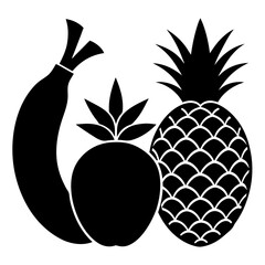 Obraz premium vector illustration of pineapple