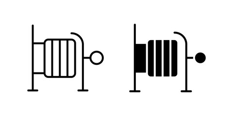 Classic horse pen gate icon representing farm, ranch, and equestrian themes. Ideal for agriculture, animal care, and rural designs.