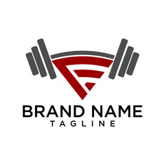 FitStrength a logo combining a barbell with the letter "F," representing strength and fitness