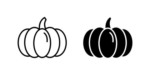 Delicious pumpkin pie icon set ideal for food blogs, dessert recipes, and holiday themes.