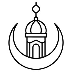 taj mahal vector icon